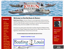 Tablet Screenshot of eberlinboats.com